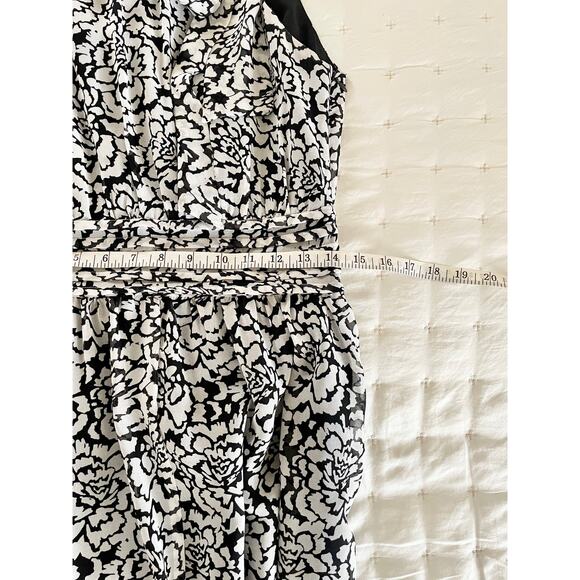 Banana Republic Floral Print Halter Dress | Black and White | EUC - Picture 8 of 9